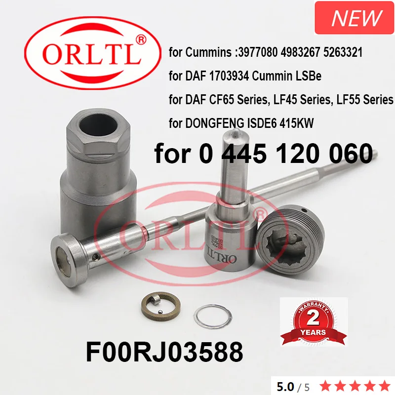 for Cummin LSBe 0 445 120 080 0445120080 Overhaul Kit Injector Repair Kit Nozzle DLLA146P1610 Valve F00RJ01683