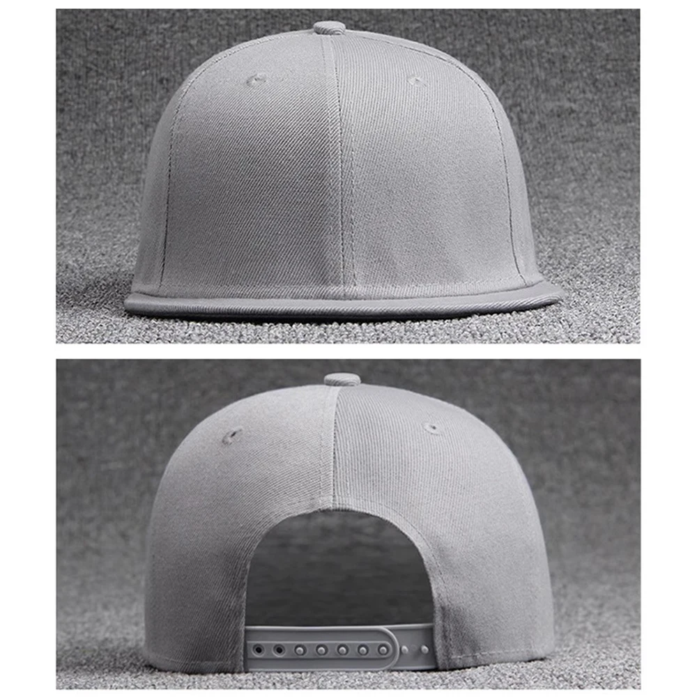 Mixing Colors Adjustable Solid Snapback Cap Hat New Size Large Trucker Men Bill Hip Hop Plain Baseball Blank Flat Visor Brim Era