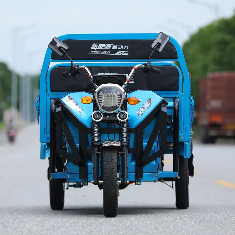 Electric tricycle pulling cargo load king household vehicle agricultural vehicle high-power stall express battery car 1.5m x 1m