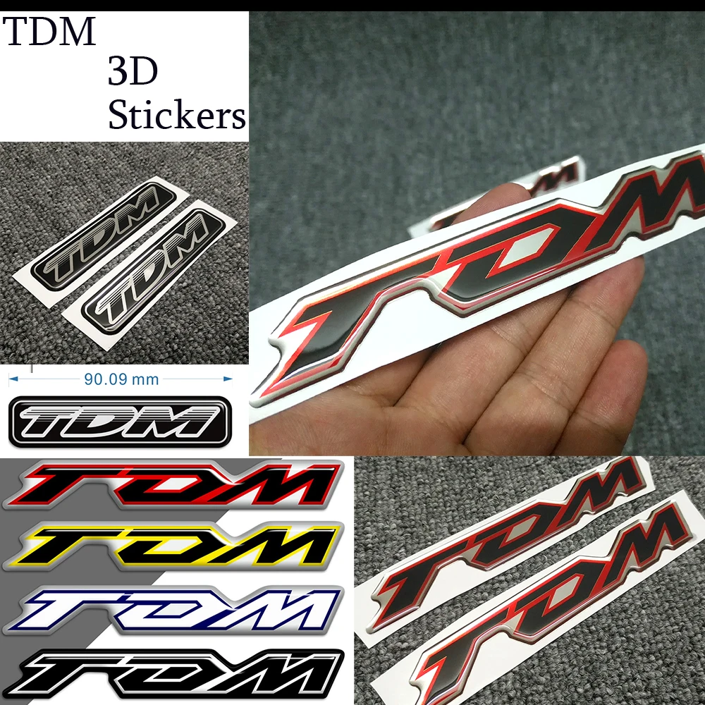 

Emblem Badge Logo For Yamaha TDM 850 900 Motorcycle 3D Stickers Protector Fairing Fuel Tank Pad Decal "TDM" Protection Accessory