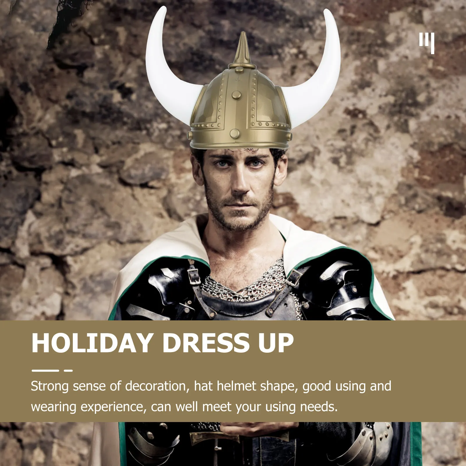 

Medieval Viking Hat for Men Women Ox Horn Warrior Costume Party Headwear Cosplay Accessory Halloween Masquerade Gift