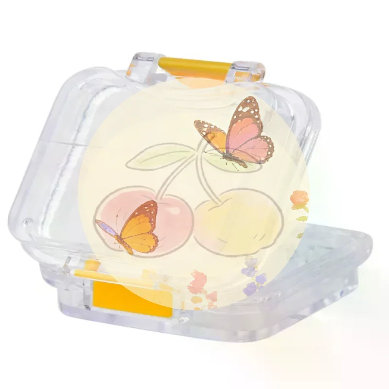 

[HE]1pc Membrane plastic denture tooth box transparent tooth box plastic denture box~