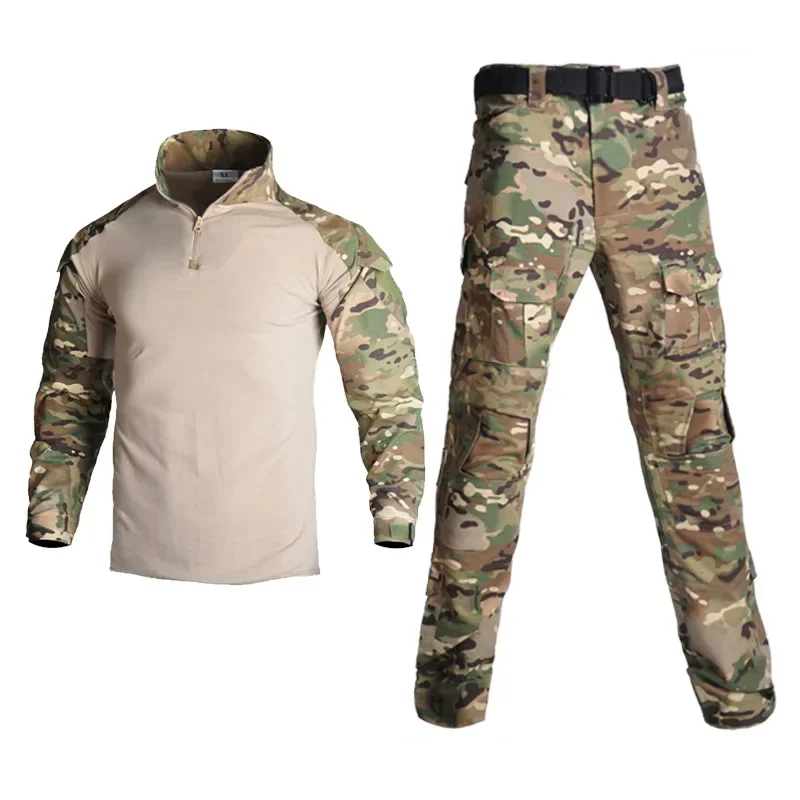 

Uniform Tactical Shirt Cargo Pants Waterproof Breathable Hunting Outdoor Clothes Camping Tactical Suits Camo Men Clothing