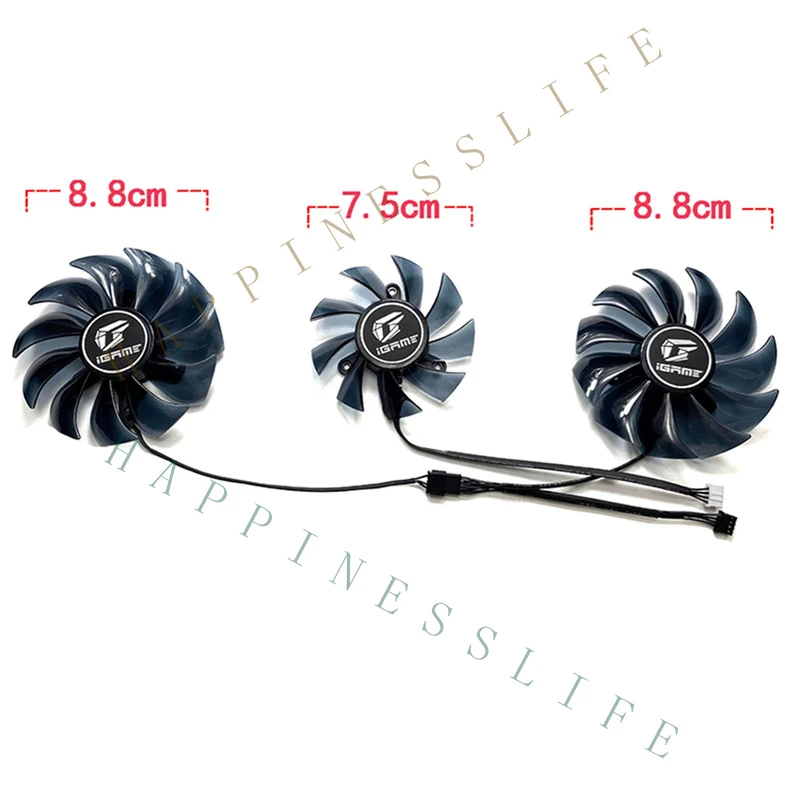 GR+   Cooling Fan for COLORFUL GTX1660 1660S 1660TI iGame Advanced OC Graphics Card