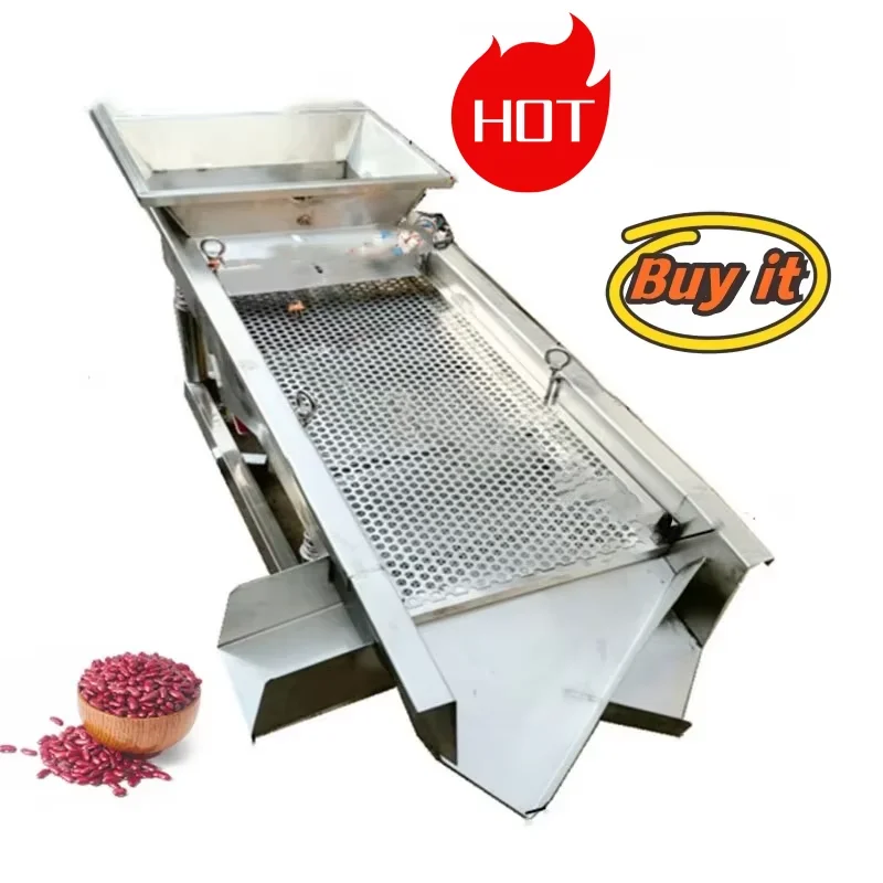 Food sieve machin Double layers sieve 40*100cm vibrating electric screen electrostatic Large granular material packing machine