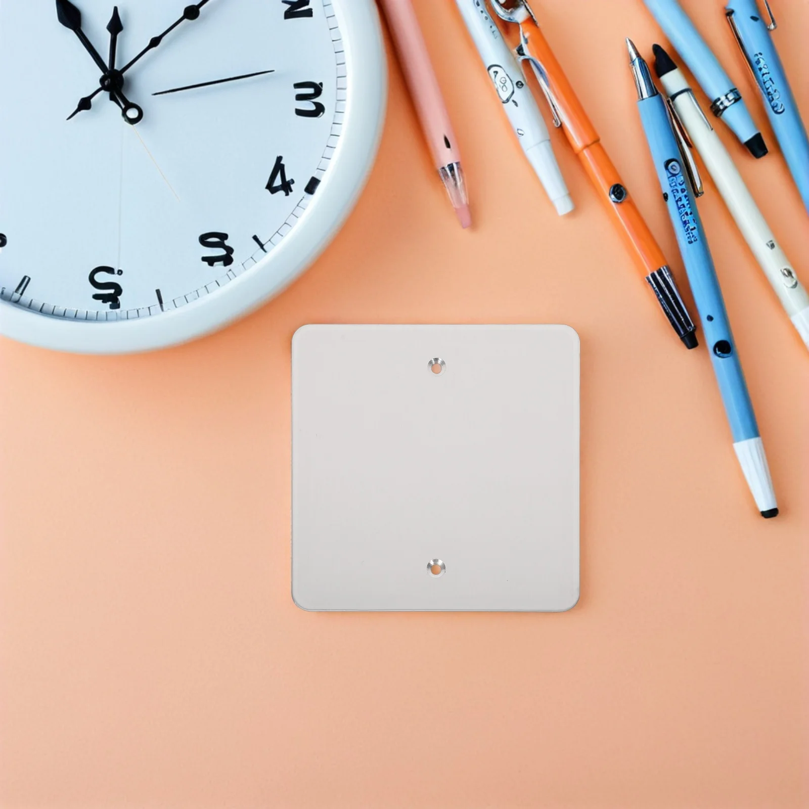 

1pcs Blank Cover Plate Stainless Steel 120-Type Wall Socket Cover For Electrical Outlet Decorative Panel Covers Wall Outlet