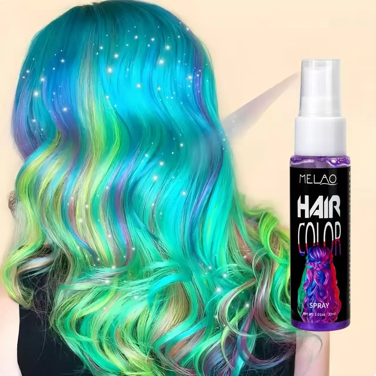 

2025 Hot 8 Colors Hair Dyeing Spray Bubble Hair Dye Bleach-free Cosplay Parties Disposable Color Quickly For Men And Women