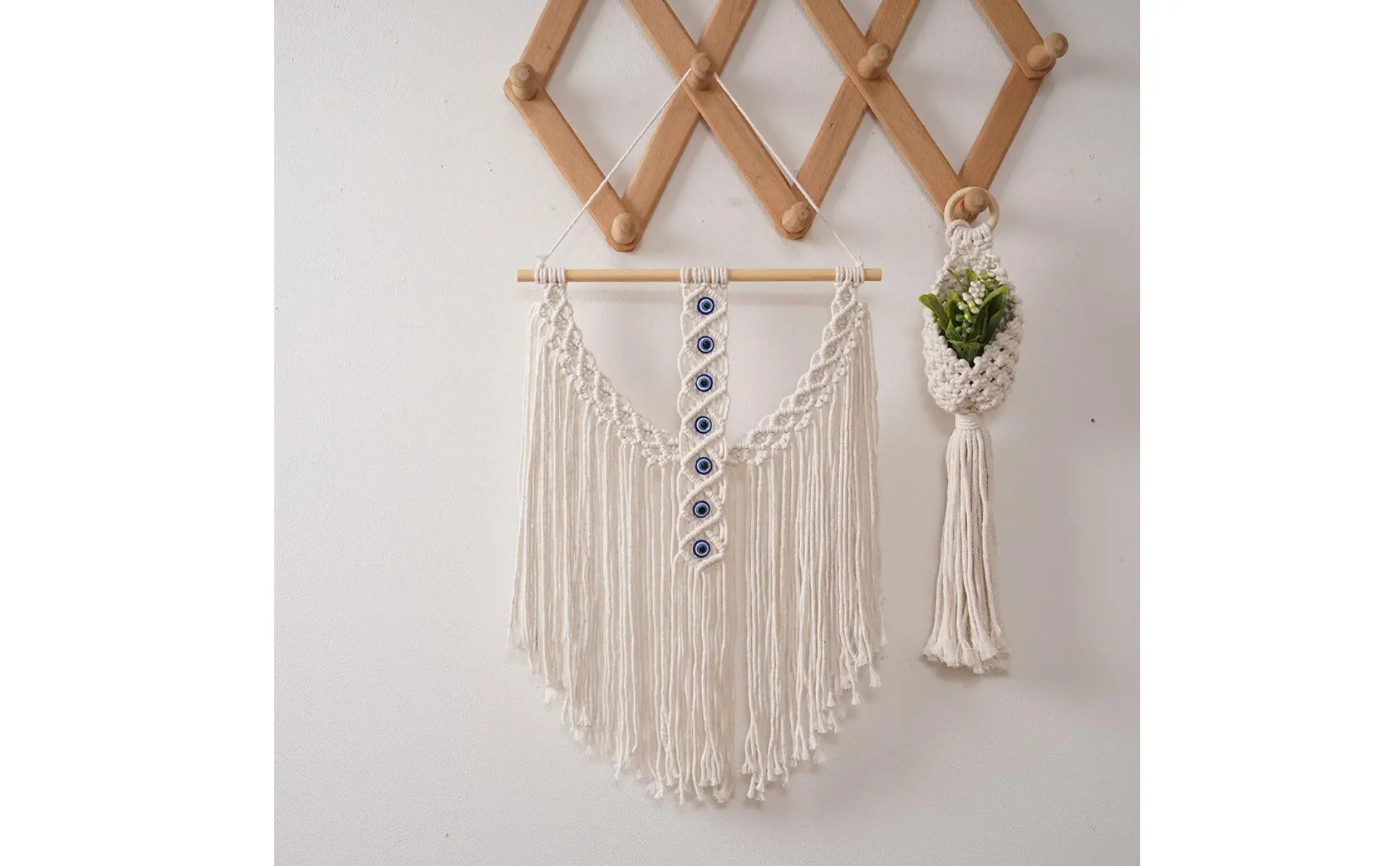 Evil Eye Wall Hanging Tassels Handwoven Tassel Wall Hanging Evil Eye Tapestry Easy to Hang Long-Lasting for Bedroom Evil Eye Wall Hanging Tassels Handwoven Tassel Wall Hanging Evil Eye Tapestry Easy to Hang Long-Lasting for Bedroom