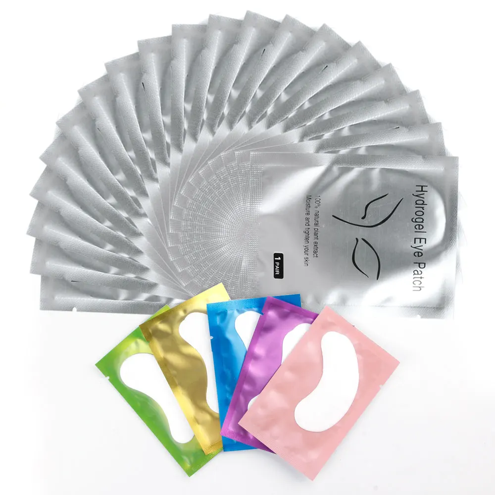 50 Paar Wimpers Voor Wimperverlengingen Eye Pads Kussens Wegwerp Patch Onder Lash Tips Pluisjes Gratis Sticker Wraps Make-Up