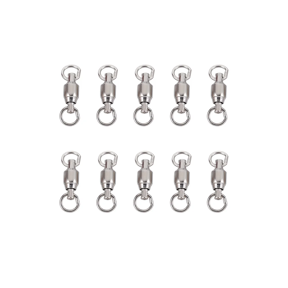 

Heavy Duty High Strength Rolling Hooks Fishing Accessories Barrel Ball Bearing Solid Ring Swivel Ring Fishing Connector