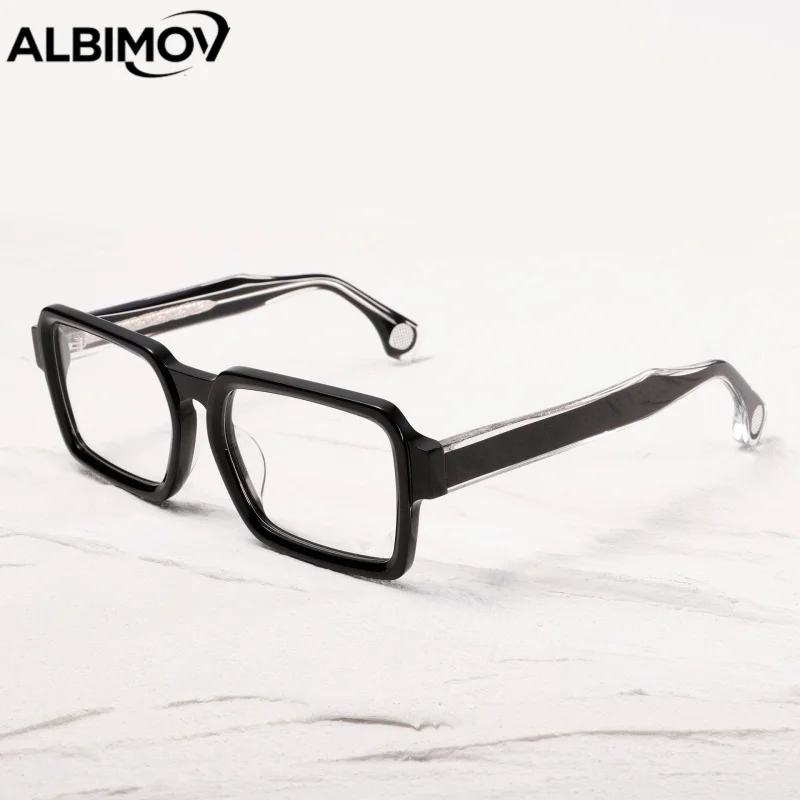 

Acetate Fiber Medical Optical Prescription Eyewear Multifocal Progressive RectangularEyeglasses Photochromic Myopia Glasses