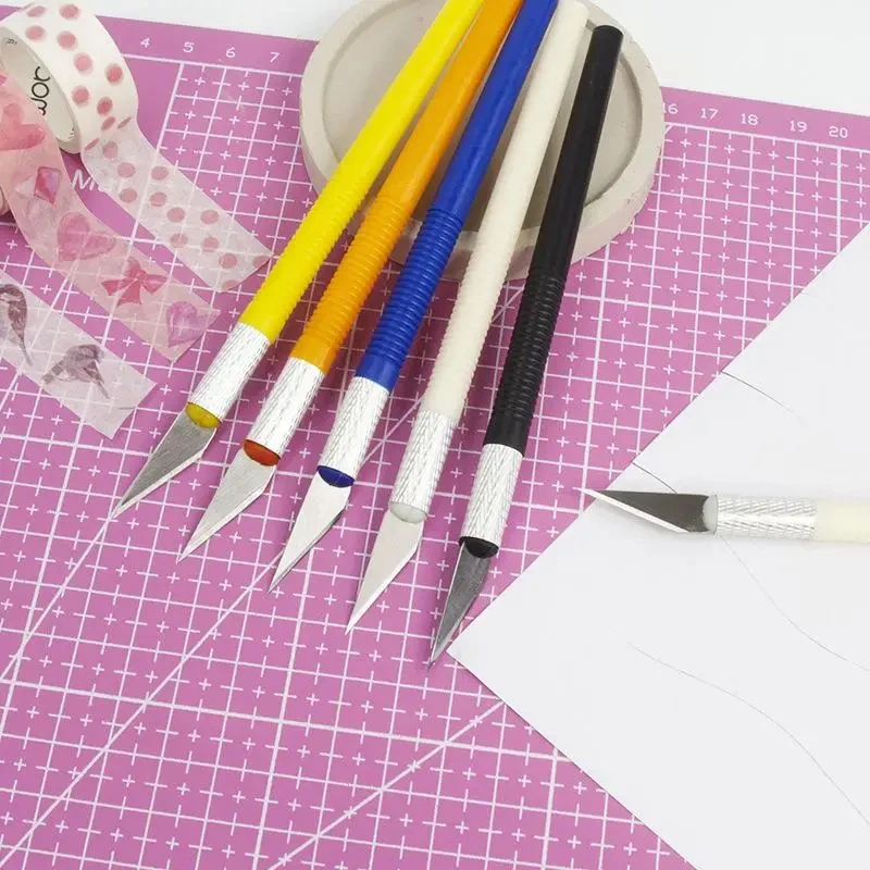 1-4Pcs Cutter Knife Art Utility Knife Pen Sword Cut Stickers Scrapbooking Cutting Tool Hand Account Sword School Supplies view 6