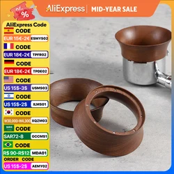 51/58mm Coffee Dosing Cup Walnut wood Espresso Dosing Funnel Brewing Bowl Portafilter Dosing Ring Coffee Accessories