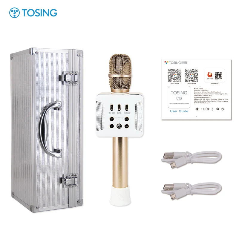 2025 TOSING 016 Professional Audio Karaoke Machine 20W Dynamic Microphone Wireless Communication Treble Bass Boost for Studio