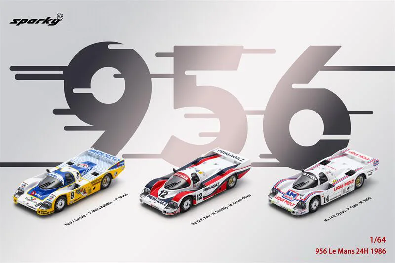 

Sparky 1:64 956 Le Mans 24H 1986 Die-Cast Car Model Collection Miniature