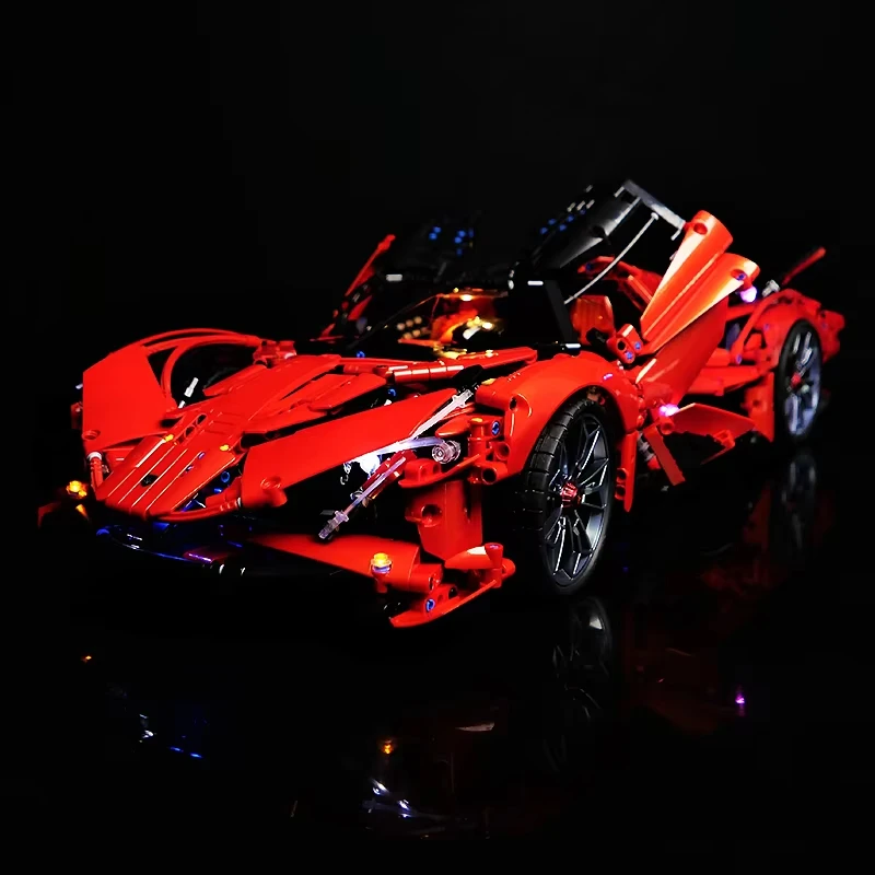 DIY RC LED ライトキット LEGO 43100 テクニカルスポーツカー用 (LED ライトのみ、ブロックモデルなし)