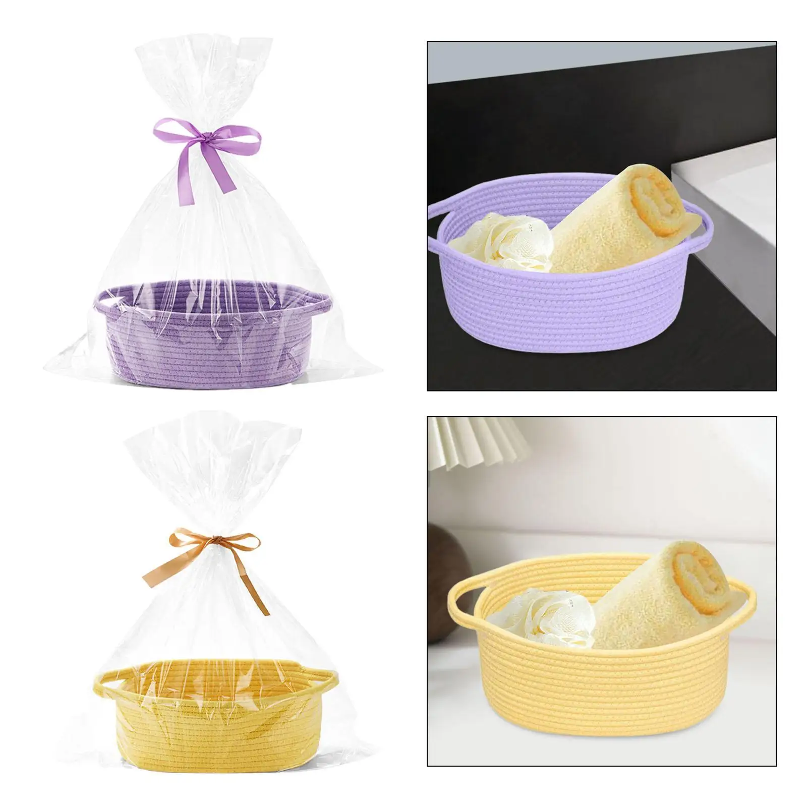 Gift Basket Pet Toy Basket Small Woven Basket for Nursery Wedding Decoration