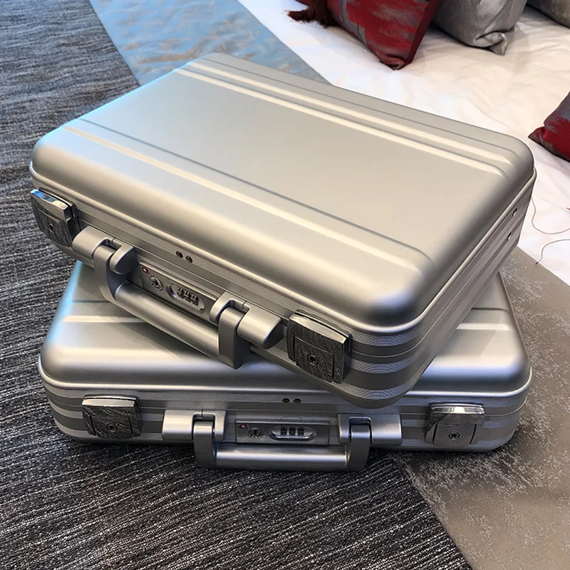 Aluminum-magnesium alloy portable business briefcase law enforcement equipment tools box for men and women.