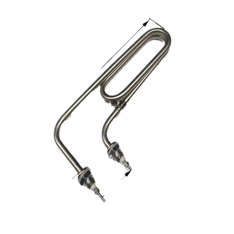 Double U Gun Type Heating Tube 220V 3kw Electric Heater Element For Rice Steaming Cabinet Machine Parts
