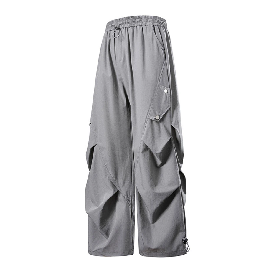 Summer Straight Pants Men Plus Size 8XL Fashion Casual Elastic Waist Pants Male Big Size 8XL Trousers