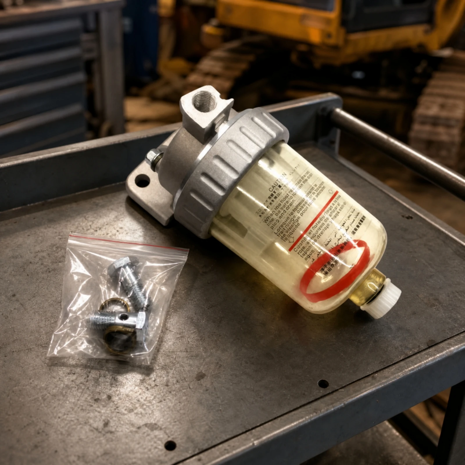 Construction Excavator Excavator Oil-Water Separator Replacement Fuel System Component for Heavy Equipment Technicians
