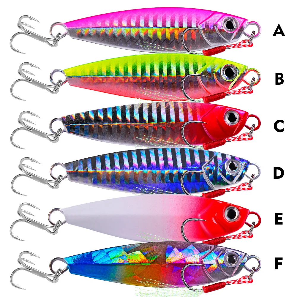 

PROBEROS 7-10-15-20-30g Drag Casting Jigging Bait 1PCS Metal Jigs Lure Trolling Fishing Wobbler Sinking Hard Swimbait Bass Pesca