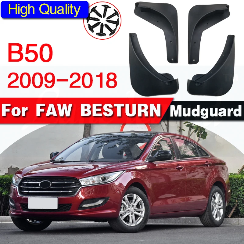 4PCS/ Set Car Mudguard Fender Car-covers Car Accessories For FAW Besturn B50 2009-2018 Replacement Part Car-styling