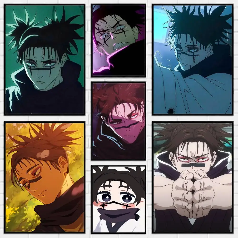 Anime Choso Jujutsu Kaisen-n Poster Versatile HD Waterproof Wall Art Self-Adhesive Decor for Any Space Ideal Gift