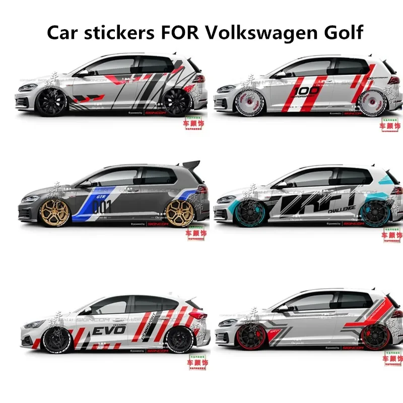 

car Vinyl stickers FOR Volkswagen Golf 6 7 8 GTI POLO Scirocco Tango body appearance custom decorative Decor accessories