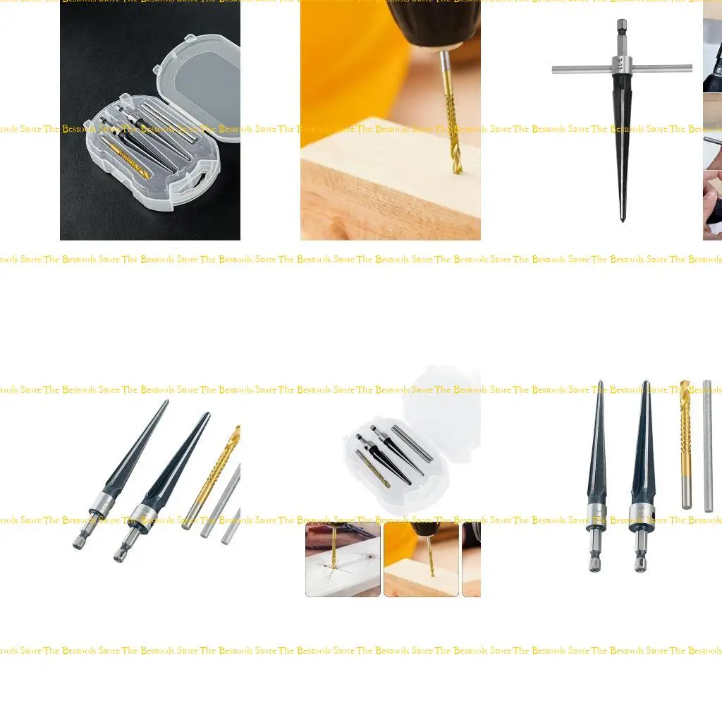 

12PF Essential Tapered Reamer Set for Guitar Crafting Tool, Hexadecimal Shank,