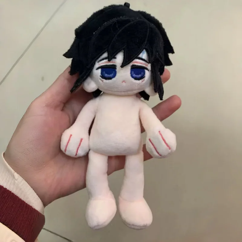 DIY Nude Cotton Doll Demon Slayer Tomioka Giyuu Attribute Cotton Doll,10cm Hammer Body Cute High Appearance Plush Toy