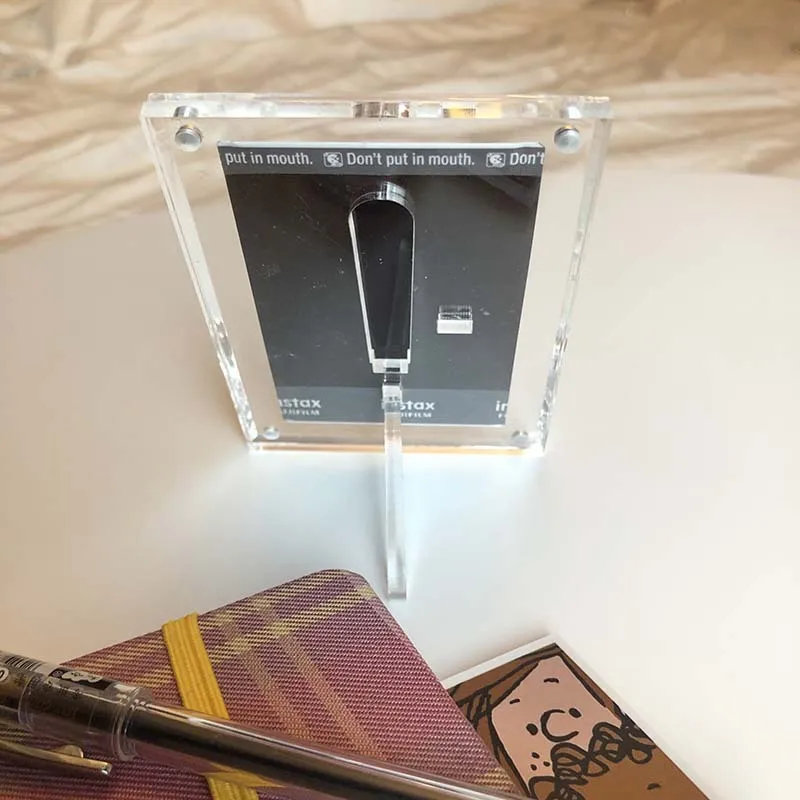 3 Inch Photo Frame Acrylic Strong Magnetic Double-Sided Transparent For Fujifilm Instax Film 12 11 8 7 90 evo Picture Decorate view 3