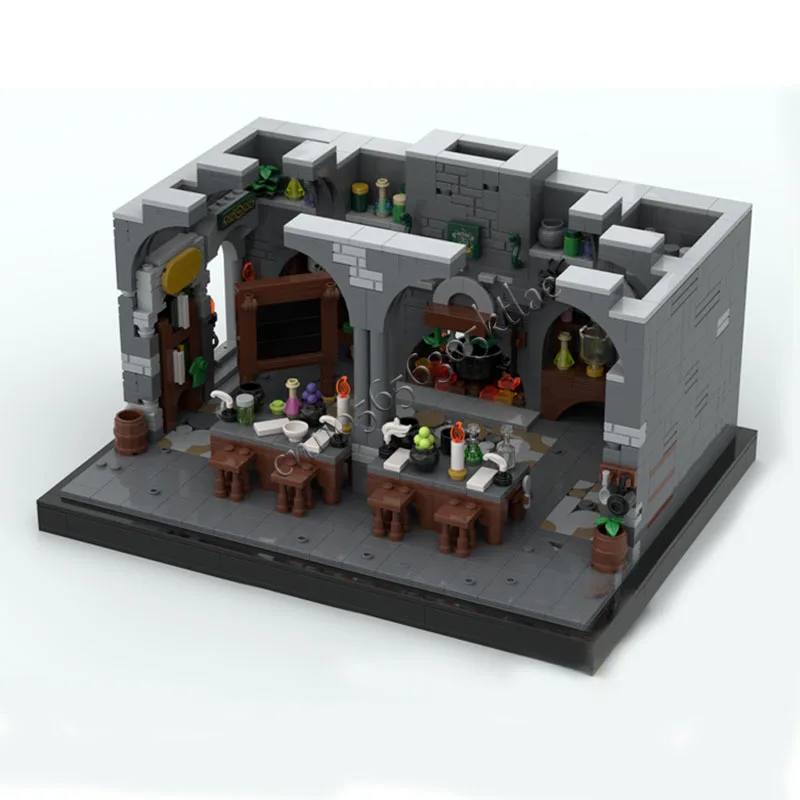 1206 PCS Famose Film Serie Modello Moc Mattoni da costruzione Aula Modulare Set fai da te Blocchi di montaggio Giocattoli Regali di Natale popolari