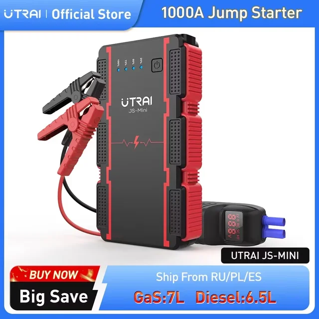 UTRAI 1000A Rozrusznik Samochodowy Power Bank Przenośny Rozrusznik Awaryjny Booster Akumulatora Samochodowego Mini Urządzenie Rozruchowe