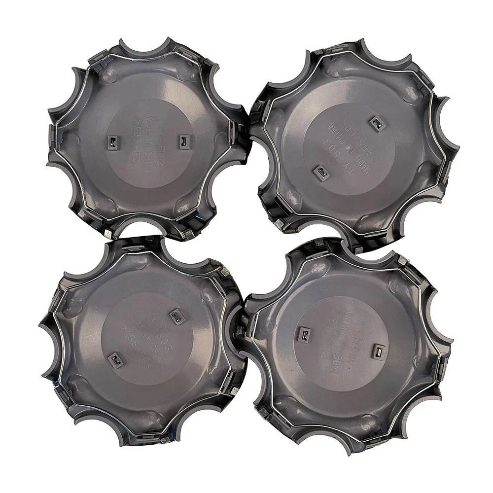 Set/4pcs R18 For Toyota Hilux Surf 4Runner Chrome Alloy Wheel Center Hub Cap Car Rim Dust Cover Gray