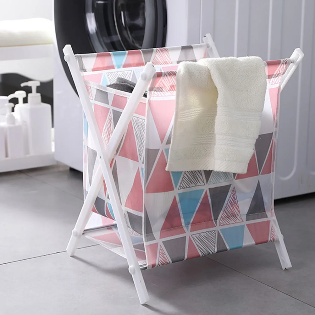 

Large Capacity Foldable Laundry Basket Clothes Holder Fabric Bathroom Bedroom Household Storage Solution Sturdy