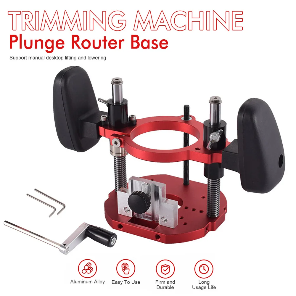 Router Table Insert Lifting Workbench Press Down Base Slotting Grooving Flip Trimmer Table Woodworking Tool Accessory