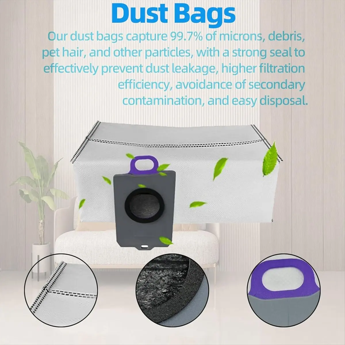 SHIP WITHIN 24 HOURS 14PCS Dust Bag Replacement for Freo Z Ultra [YJCC017] Vacuum Cleaner Parts Dust Bag Collecting Bags Accesso
