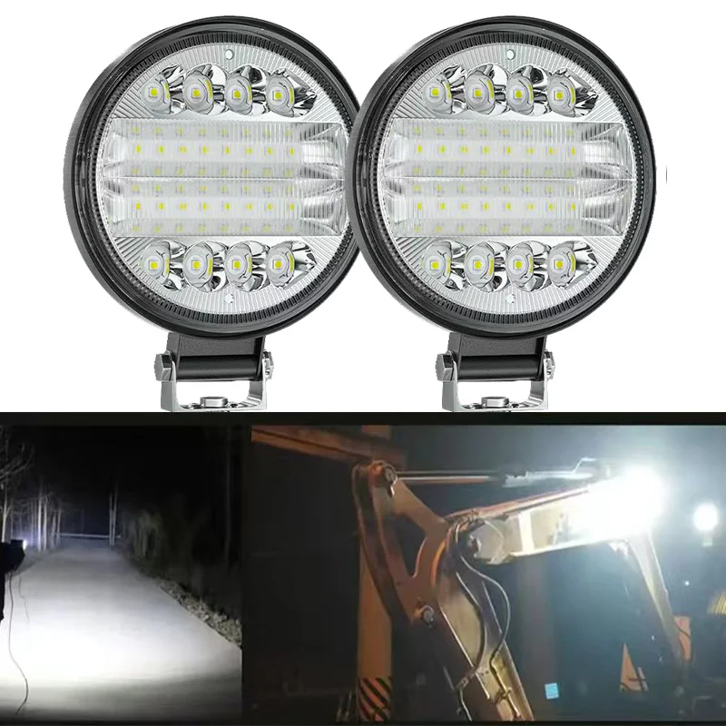 

4-Inch 72W LED Round Spot Work Light Combo Flood Driving Fog Lamp For Truck SUV 4WD 4x4 led bar offroad ATV Jeep Tractor