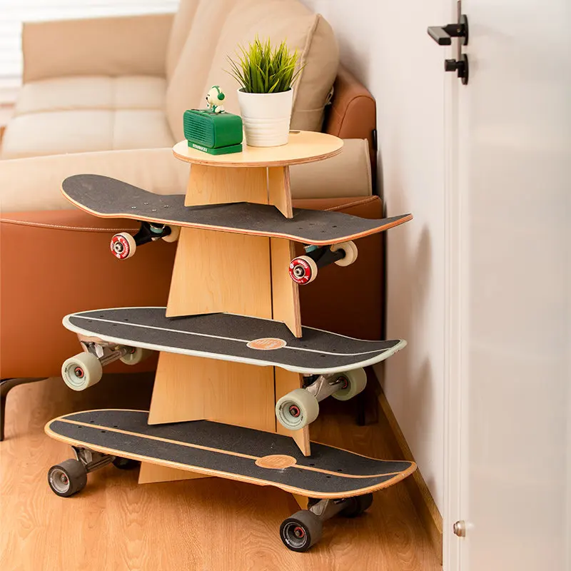 

Household Multifunctional Skateboard Rack Storage Rack Living Room Room Skateboard Storage Display