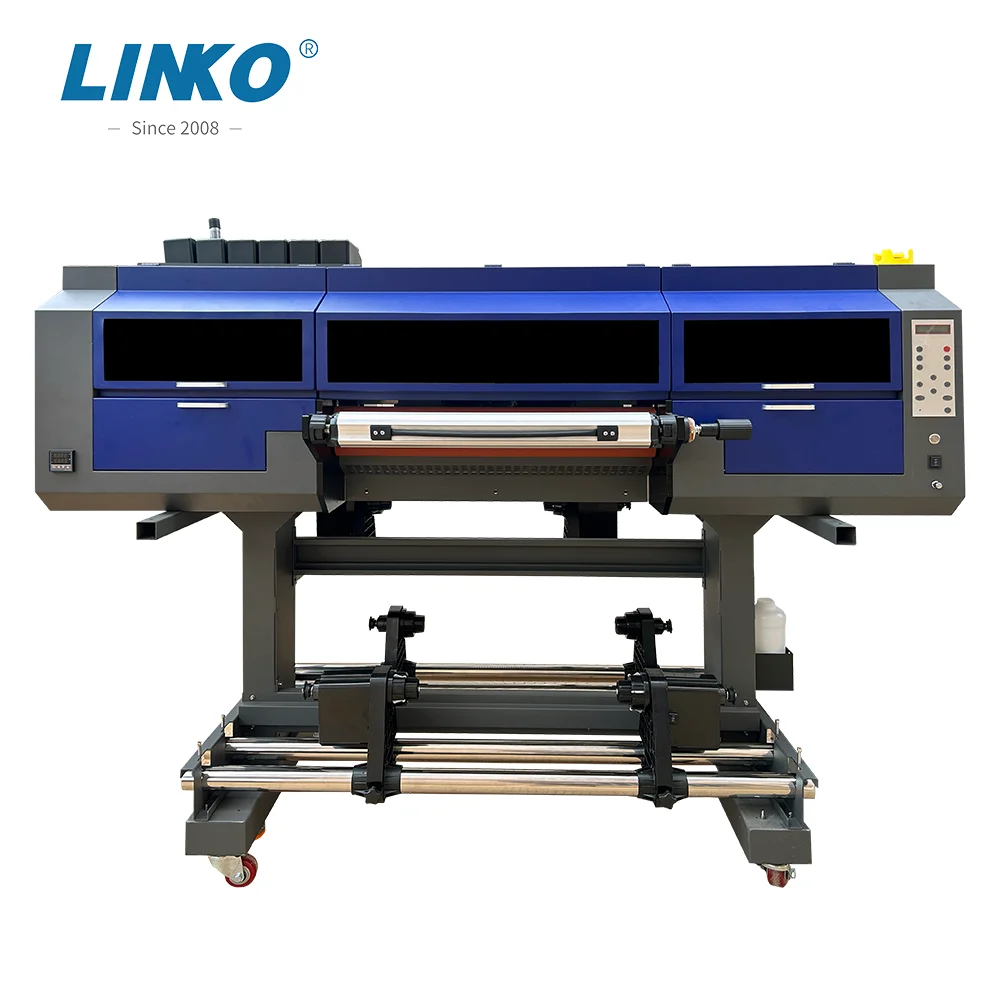 All-in-One Machine DTF Printer UV PET Film Transfer Printing Machine Golden Foil Laminating A4 A3 Stickers 600mm Print Dimension