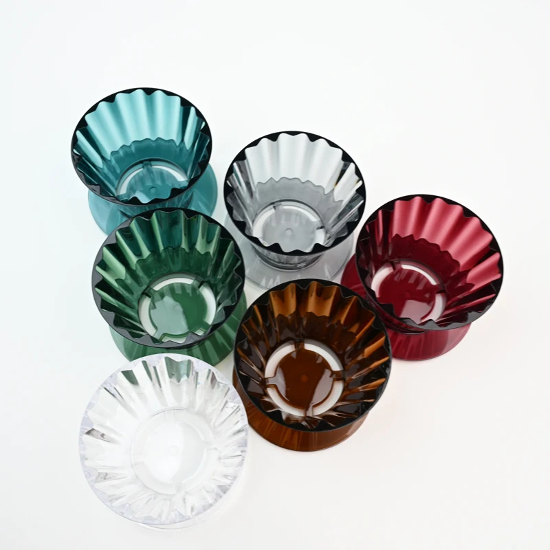 

Cupcake Coffee Dripper 1-2Cups Coffee Brewer,BPA-free,Compatible with basket filters,boosts clarity and layered flavors