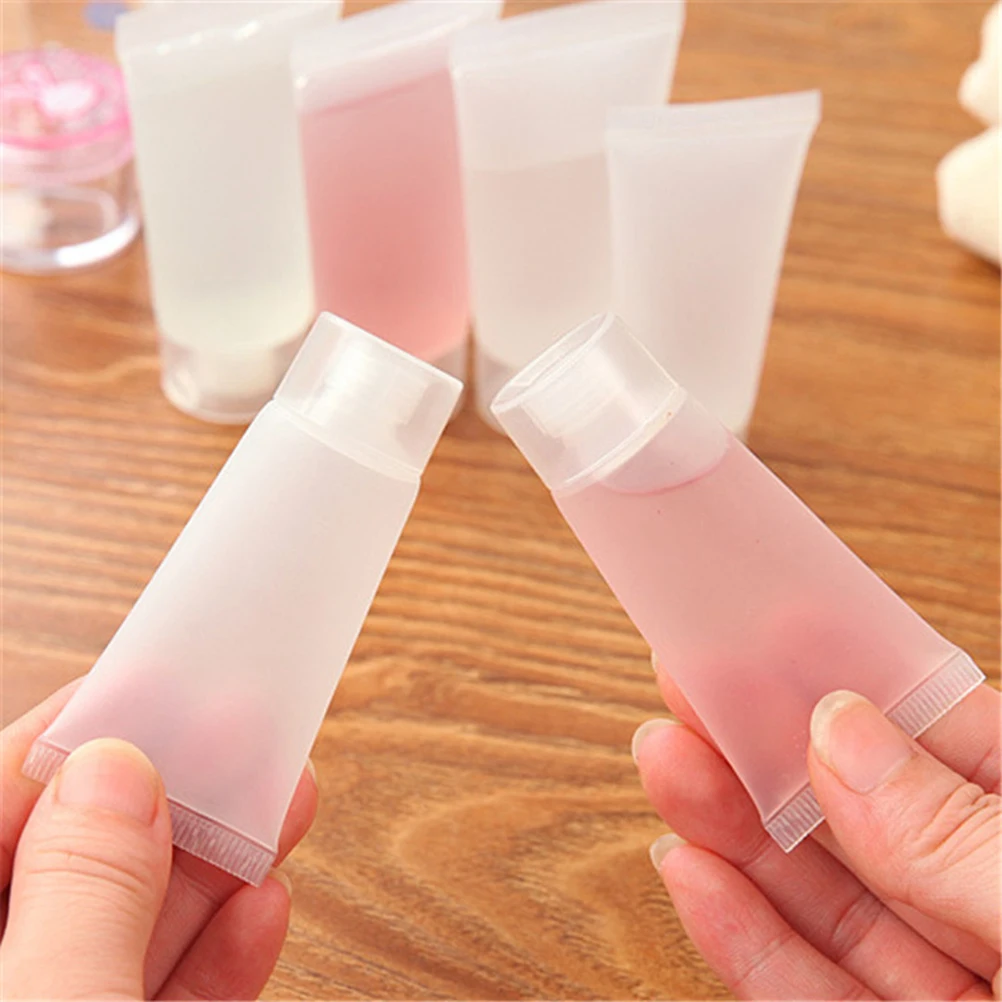 

1 set 1 Set Empty Lotion Bottles Travel Tubes Toiletry Makeup Pack Leak Proof Refillable Small Portable Squeeze Dispensers