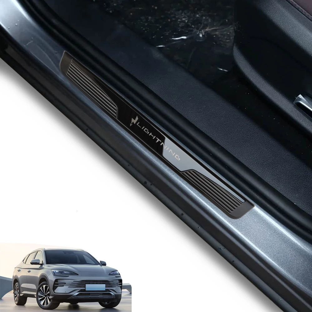 

Car Door Sill Cover Trim For BYD Seal U Sealion 6 Accessories Auto Threshold Pedal Strip Styling Protection Parts 2024 2025 2026