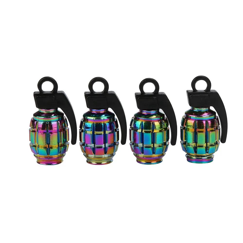 Grenade Shape tire Valve Caps for Car Motorcycle Bike Durable Bicycle Fixie MTB Wheel Rim Tyre Stem Air Caps Dust Cover