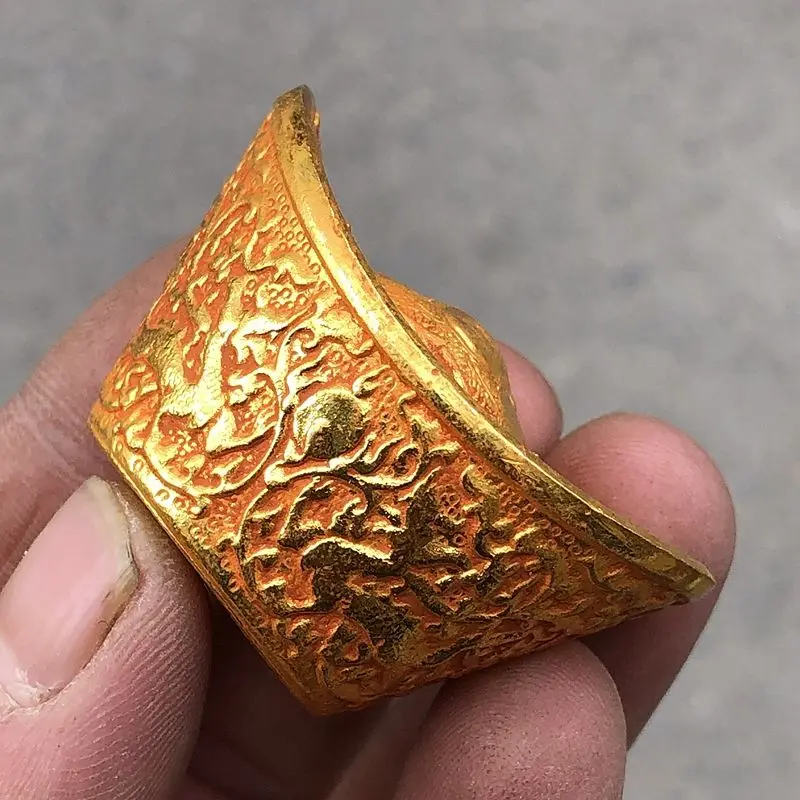 Antique collection Tang Song Yuan Ming Qing copper ingot randomly sent one