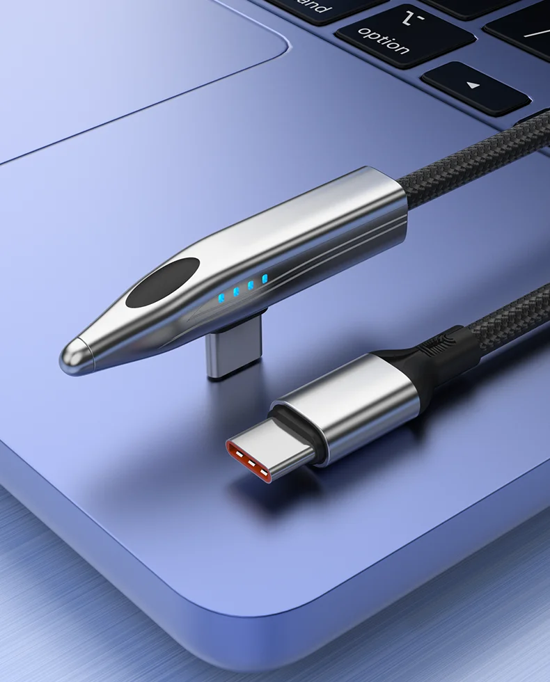 NNBILI 3 Stück 65/100/120/240W A-C und C-C Kabel Zugform Schnellladekabel 90 ° Winkel-USB-C-Kabel für Samsung S26 iPhone 18 – Detail 18