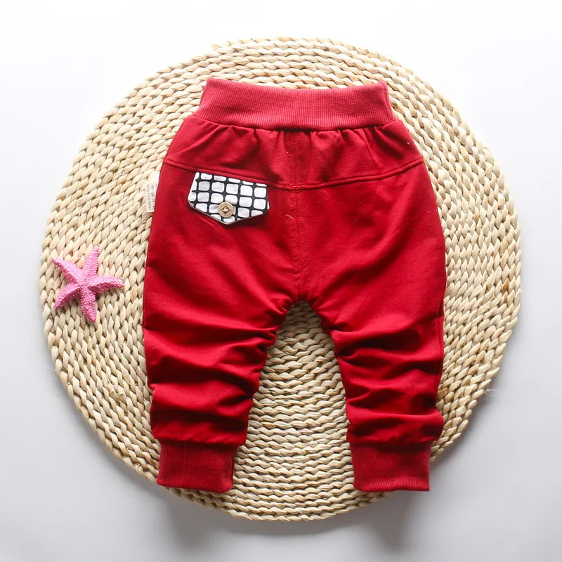 DIIMUU Baby Children Boys Cotton Pants Casual Bottoms Toddler Kids Wear Fashion Cartoon Girls Sport Trousers for 1-3 Years