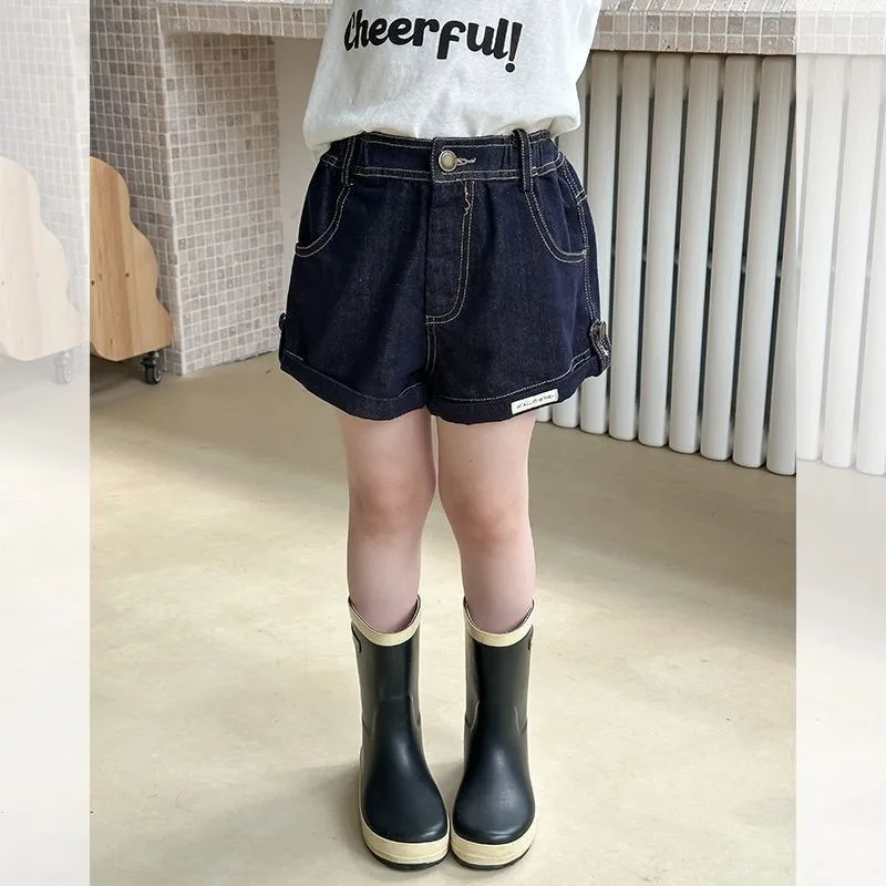 RAISE 1-14Yrs Children Girl Shorts Summer Casual Sticker Kids Babys Girl Shorts Loose Versatile Elastic Waist Little Girl Shorts