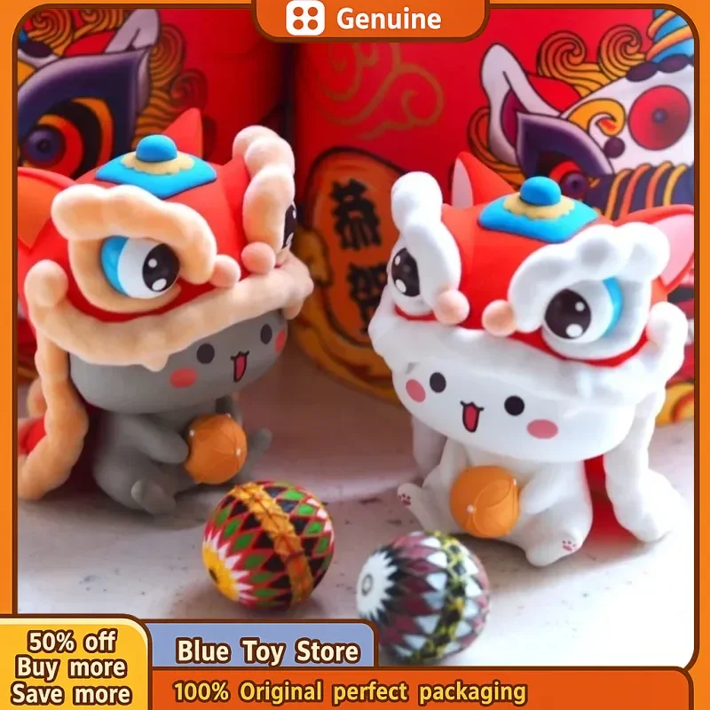 Genuino Mitao Cat 3 Temporada gato de la suerte barato lindo gato caja ciega juguetes figura sorpresa muñeca Guess Bag misterio hogar Deroc regalo de Navidad